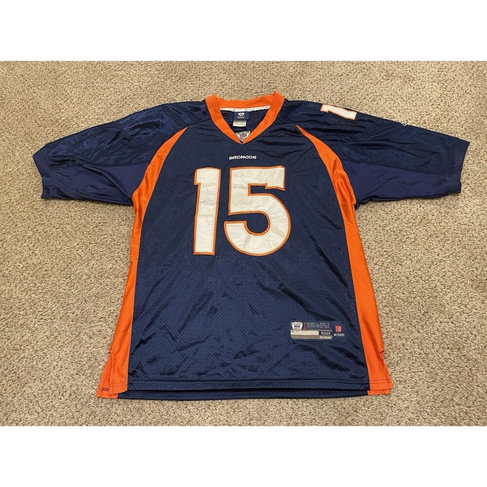Authentic Denver Broncos #15 Tim Tebow Vintage NFL Football Jersey Mens Size 52 - Picture 1 of 6
